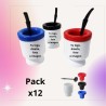 Mate plástico + interior de mate + bombilla para personalizar