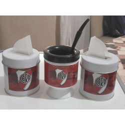 Kit: 1 azucarera + 1 yerbera METAL para personalizar