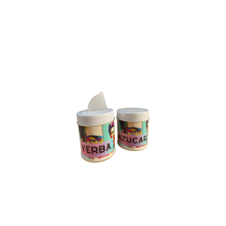 Kit: 1 azucarera + 1 yerbera METAL para personalizar pack x6