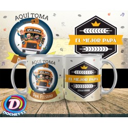 Taza plástica x3 especial día del padre