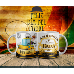Taza plástica x3 especial día del padre