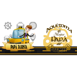 Taza plástica x3 especial día del padre