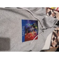 Buzo Canguro Gris Melange para personalizar
