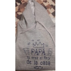 Buzo Canguro Gris Melange para personalizar
