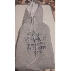 Buzo Canguro Gris Melange para personalizar