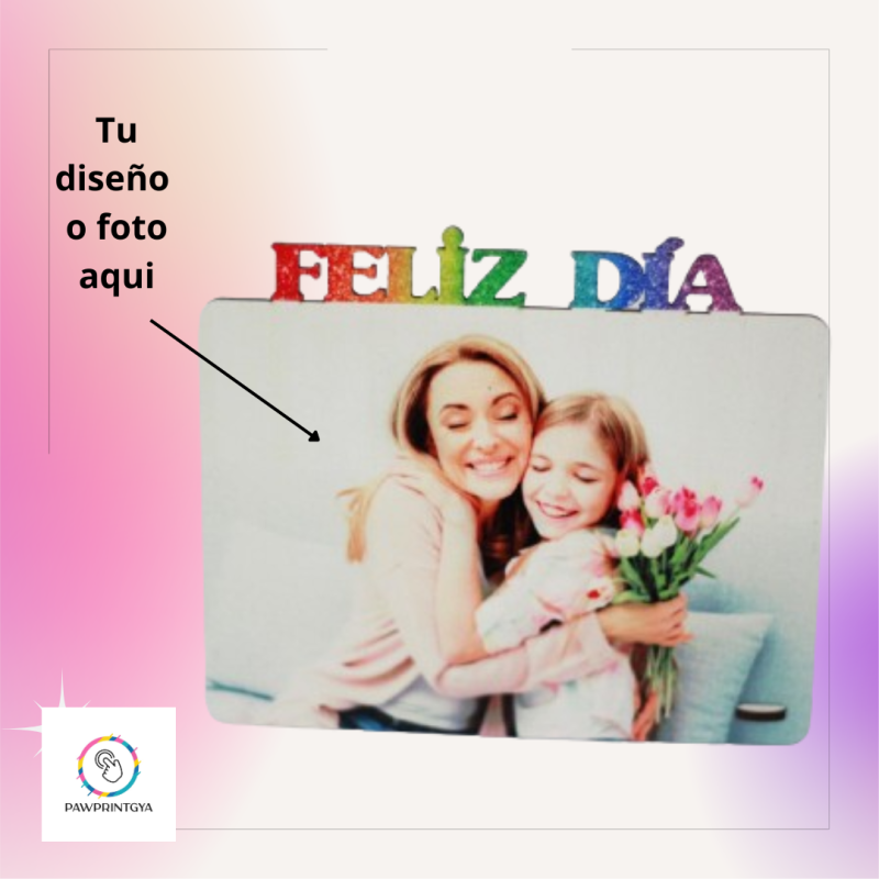 Portarretratos "Feliz día", para personalizar
