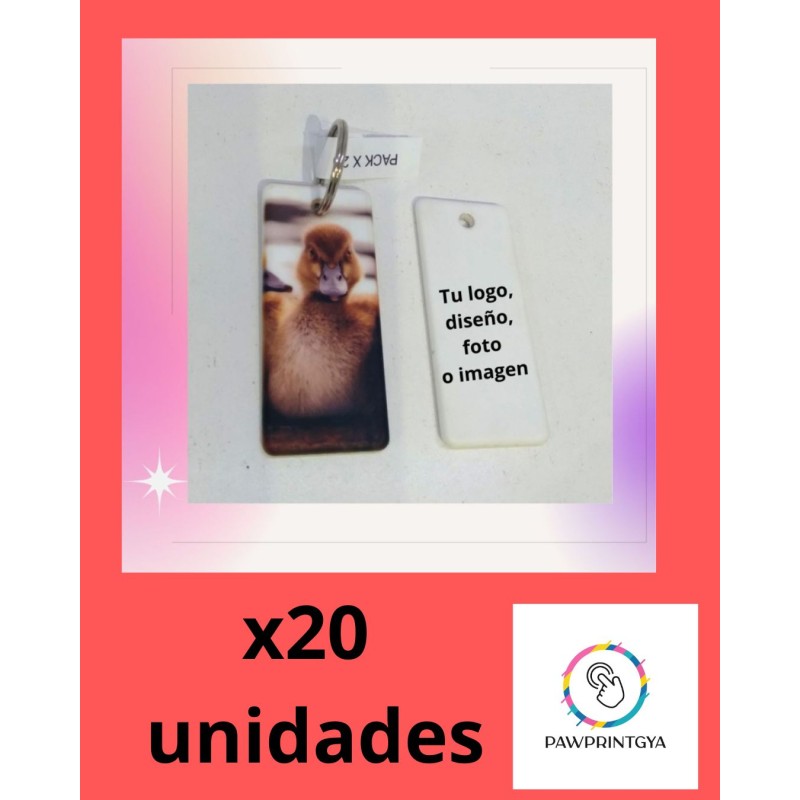 Llavero camiseta para personalizar x20