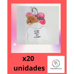 Llavero plástico Hueso para...